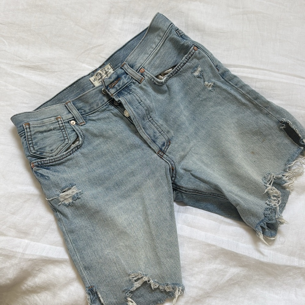 Free People Denim Sequoia Shorts